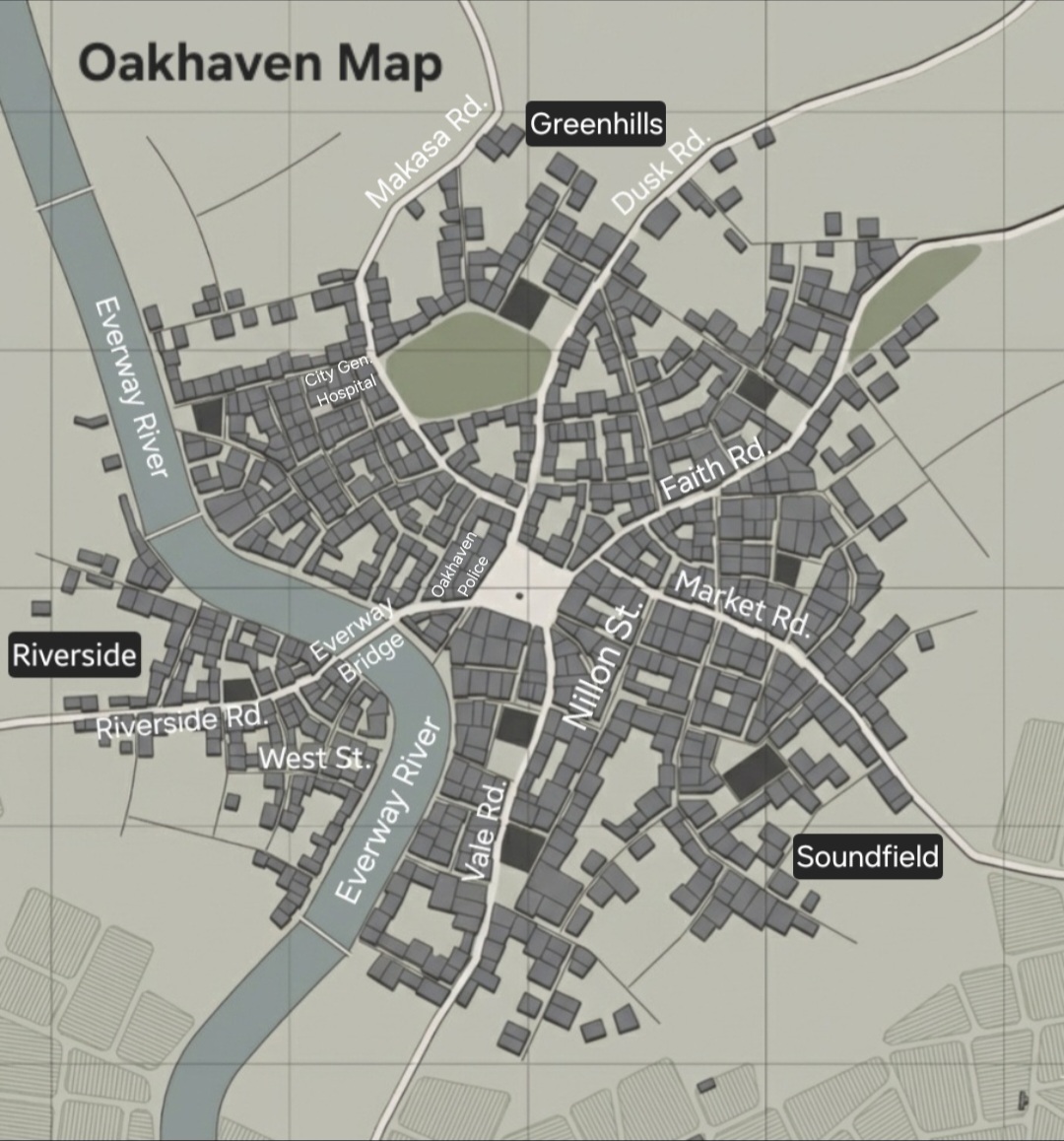 Official Map of Oakhaven